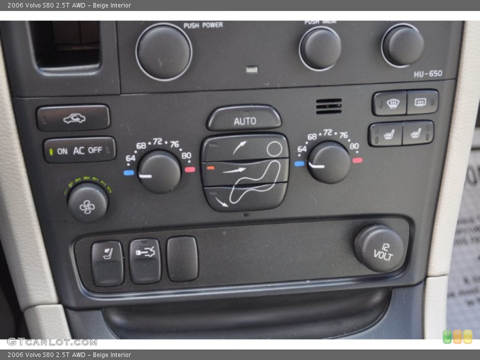 Beige Interior Controls for the 2006 Volvo S80 2.5T AWD #55313204