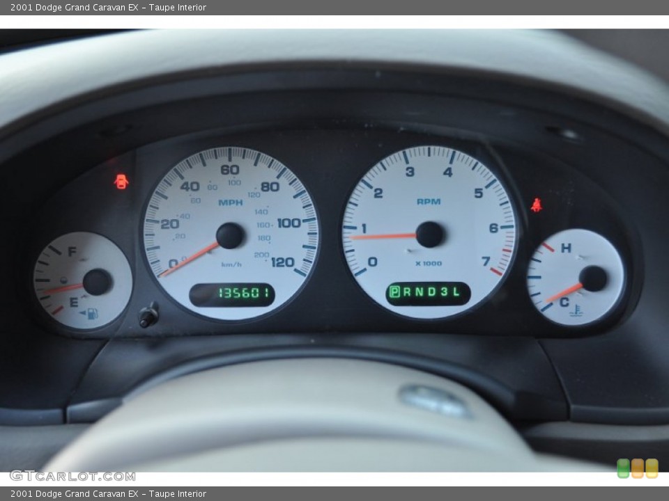 Taupe Interior Gauges for the 2001 Dodge Grand Caravan EX #55313442