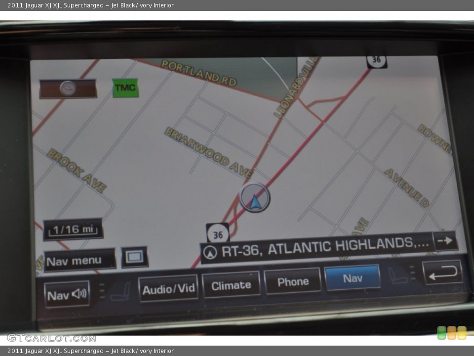 Jet Black/Ivory Interior Navigation for the 2011 Jaguar XJ XJL Supercharged #55315123