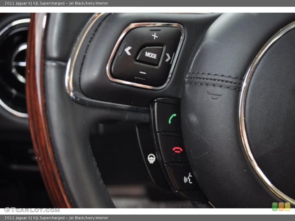 Jet Black/Ivory Interior Controls for the 2011 Jaguar XJ XJL Supercharged #55315207