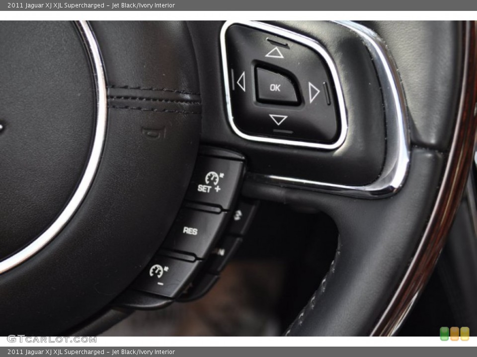 Jet Black/Ivory Interior Controls for the 2011 Jaguar XJ XJL Supercharged #55315216