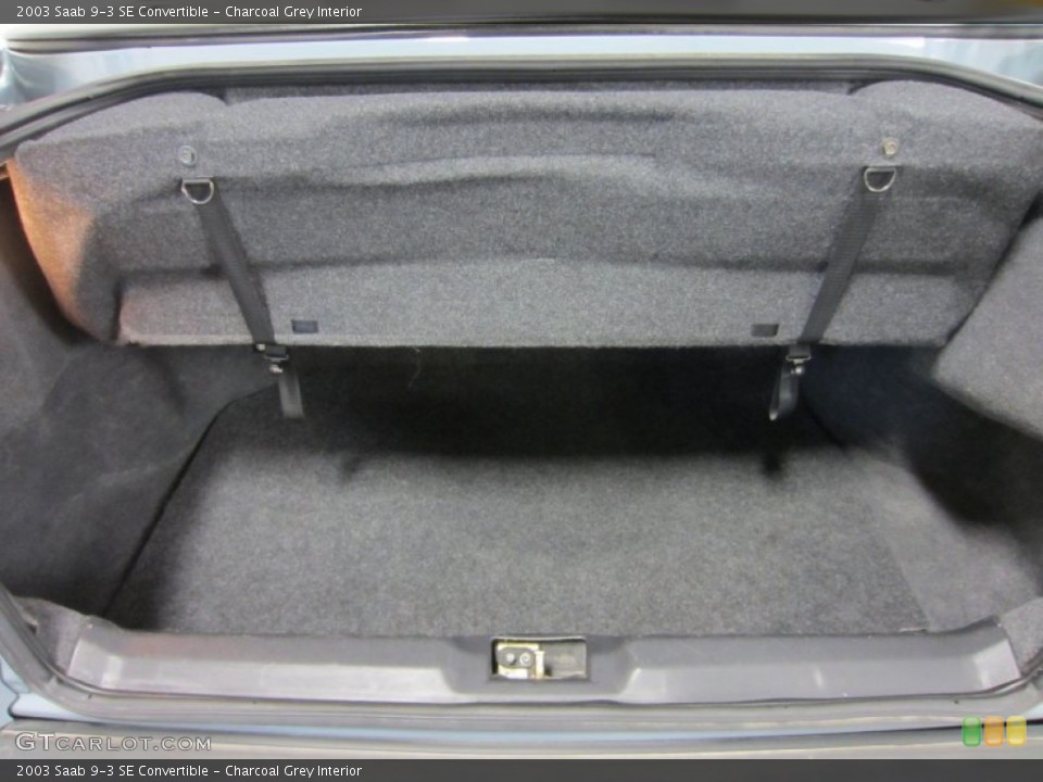 Charcoal Grey Interior Trunk for the 2003 Saab 9-3 SE Convertible #55315924