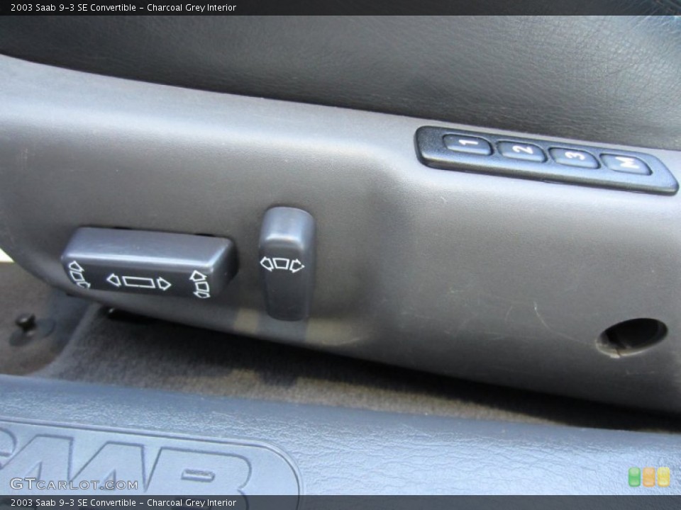 Charcoal Grey Interior Controls for the 2003 Saab 9-3 SE Convertible #55315996