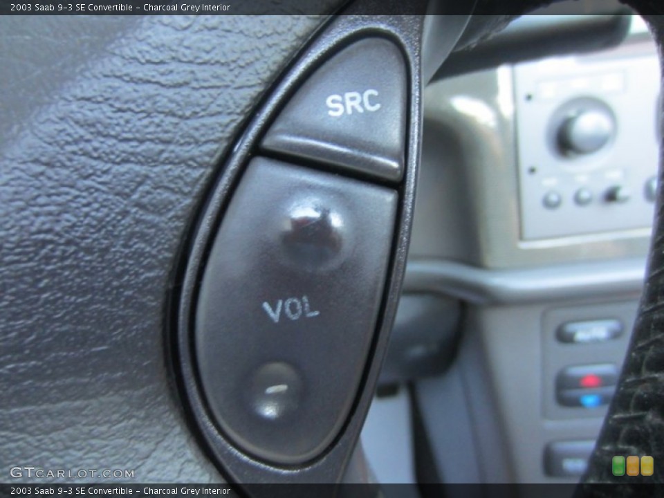 Charcoal Grey Interior Controls for the 2003 Saab 9-3 SE Convertible #55316041