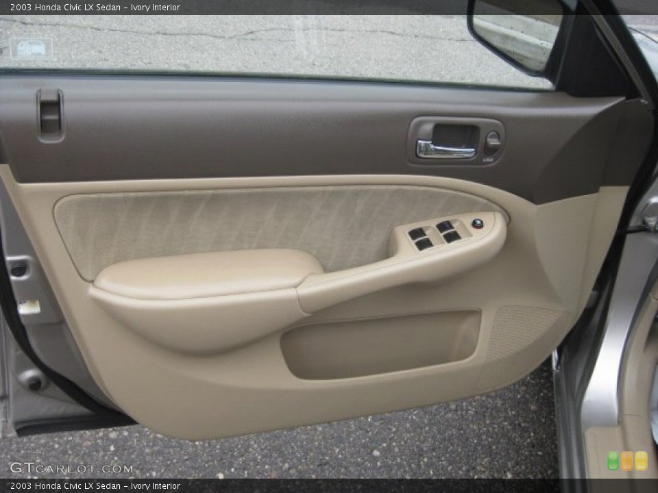 Ivory Interior Door Panel for the 2003 Honda Civic LX Sedan #55316818