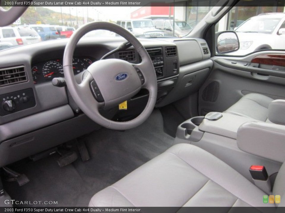 Medium Flint Interior Prime Interior for the 2003 Ford F350 Super Duty Lariat Crew Cab 4x4 Dually #55319854