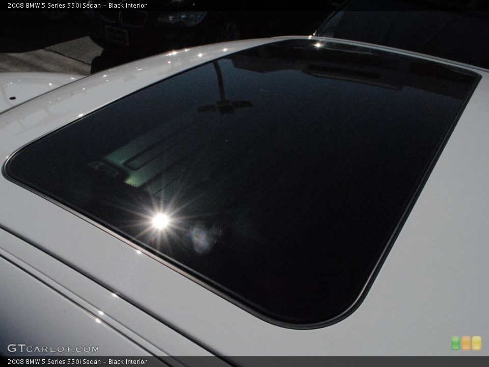 Black Interior Sunroof for the 2008 BMW 5 Series 550i Sedan #55321972