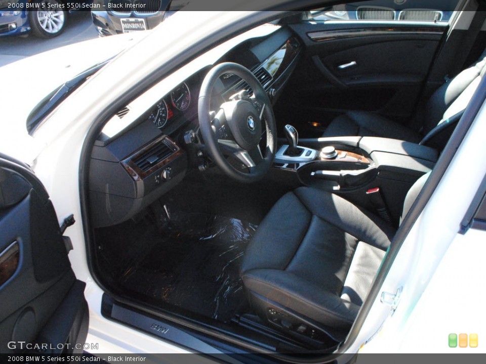 Black Interior Photo for the 2008 BMW 5 Series 550i Sedan #55321993