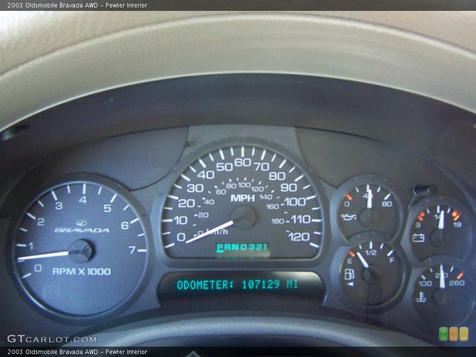Pewter Interior Gauges for the 2003 Oldsmobile Bravada AWD #55322806
