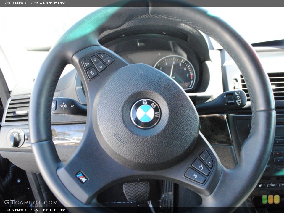 Black Interior Steering Wheel for the 2008 BMW X3 3.0si #55323310