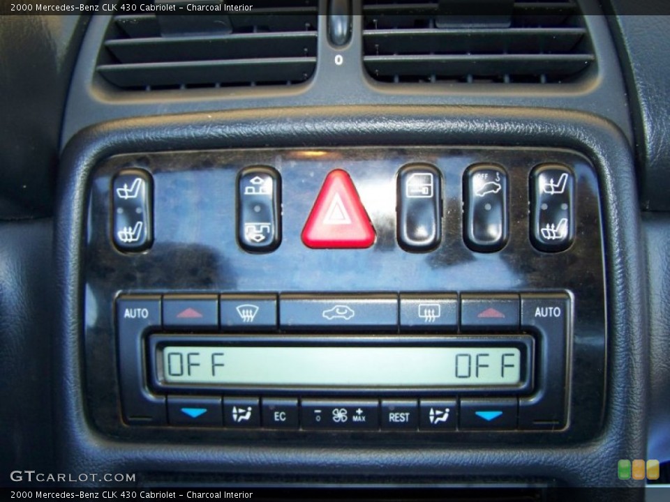 Charcoal Interior Controls for the 2000 Mercedes-Benz CLK 430 Cabriolet #55323432
