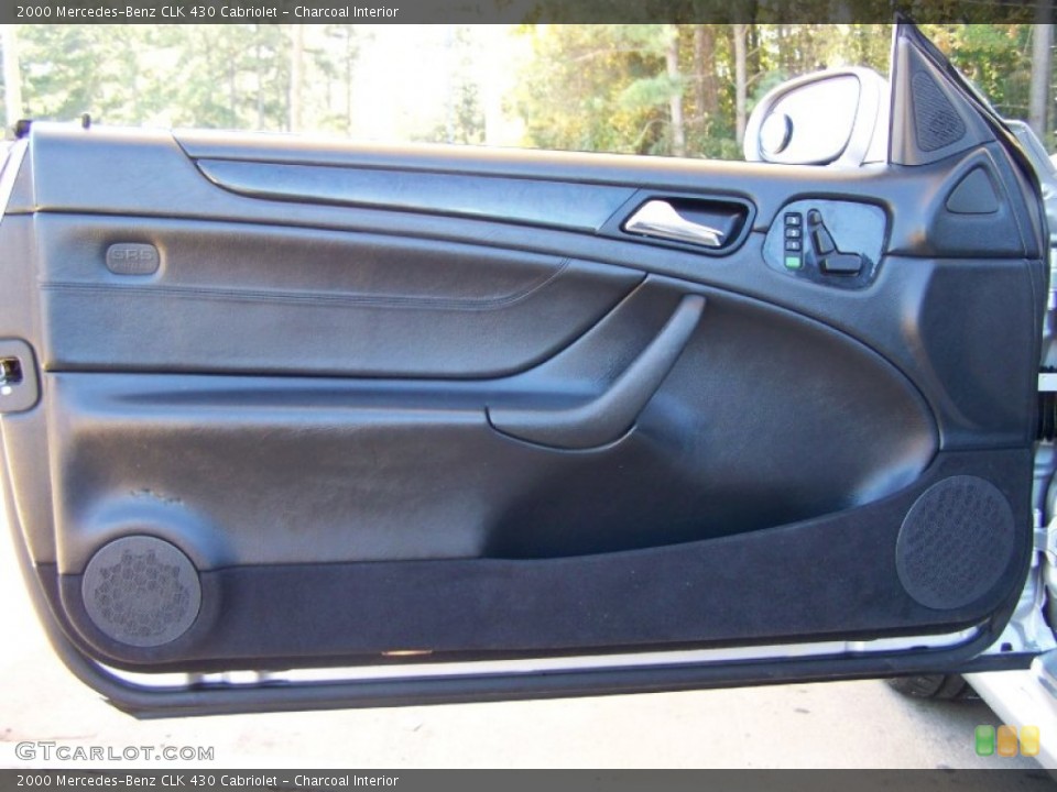 Charcoal Interior Door Panel for the 2000 Mercedes-Benz CLK 430 Cabriolet #55323487