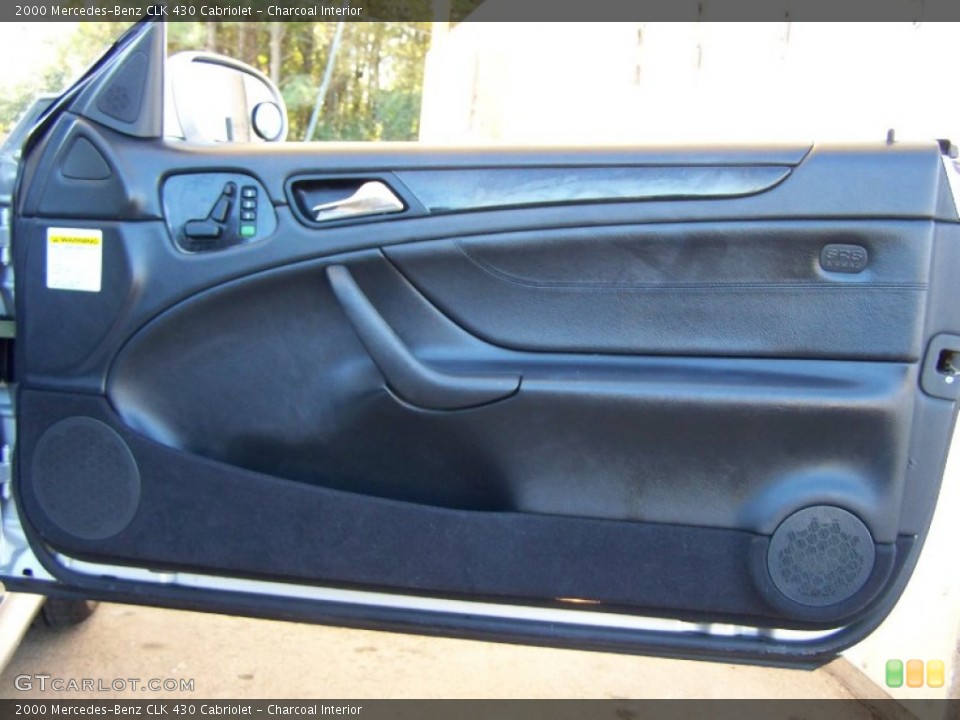Charcoal Interior Door Panel for the 2000 Mercedes-Benz CLK 430 Cabriolet #55323493