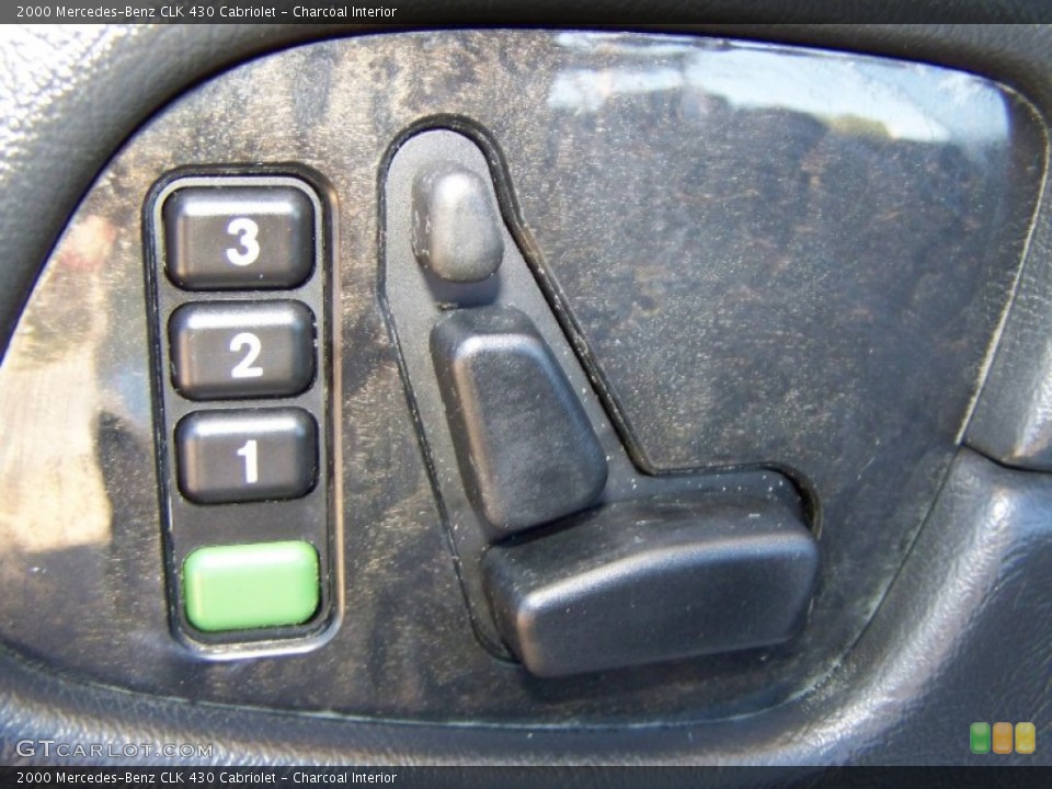 Charcoal Interior Controls for the 2000 Mercedes-Benz CLK 430 Cabriolet #55323499
