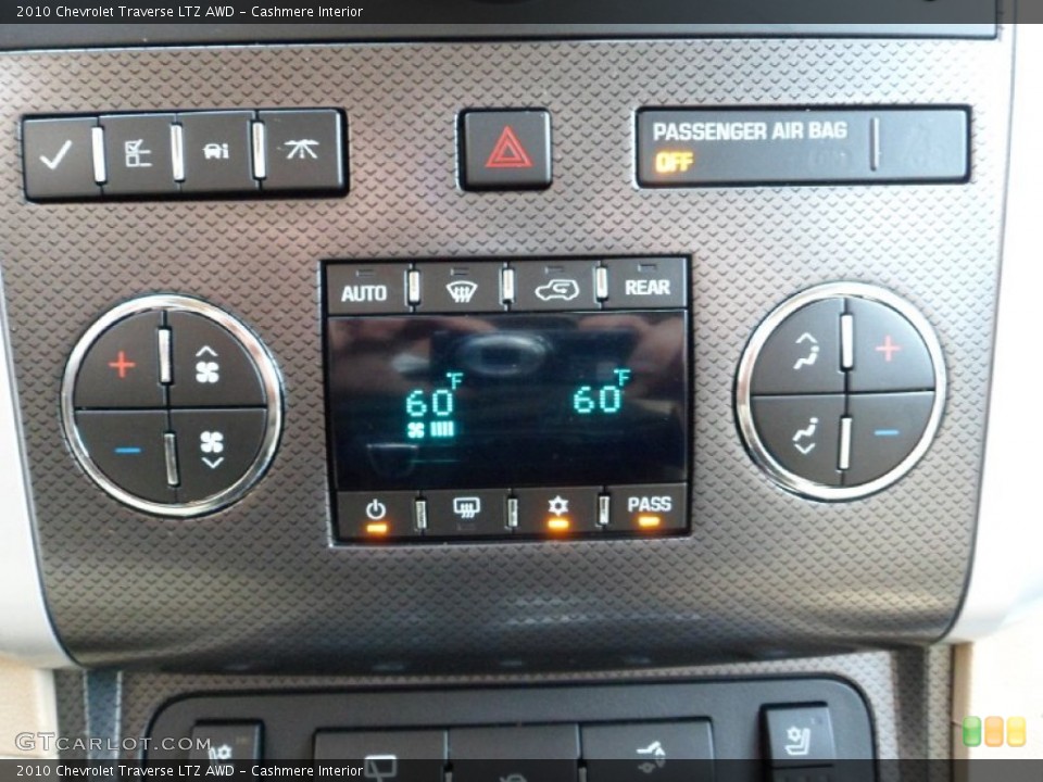 Cashmere Interior Controls for the 2010 Chevrolet Traverse LTZ AWD #55324102