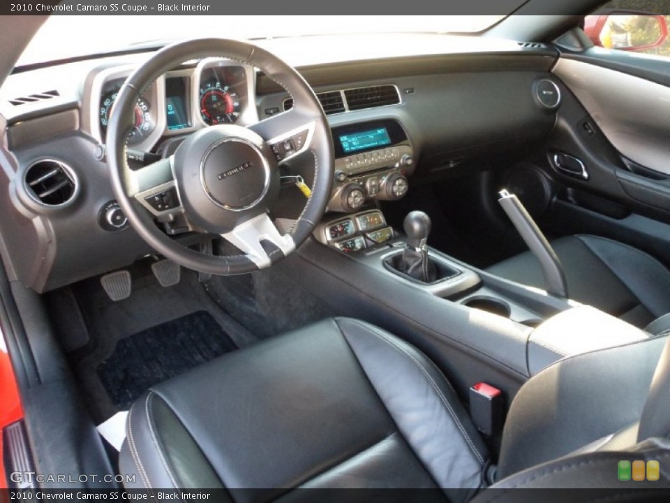Black Interior Prime Interior for the 2010 Chevrolet Camaro SS Coupe #55324192