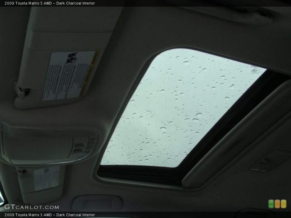 Dark Charcoal Interior Sunroof for the 2009 Toyota Matrix S AWD #55324426
