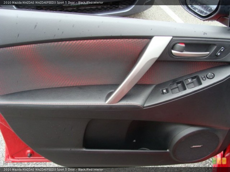 Black/Red Interior Door Panel for the 2010 Mazda MAZDA3 MAZDASPEED3 Sport 5 Door #55324777