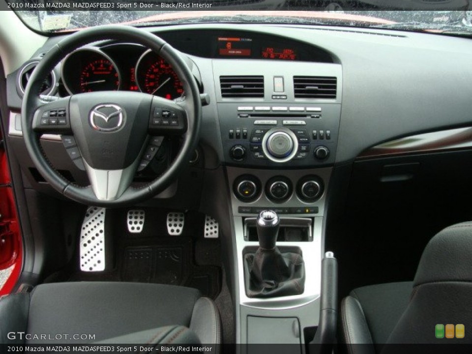 Black/Red Interior Dashboard for the 2010 Mazda MAZDA3 MAZDASPEED3 Sport 5 Door #55324793
