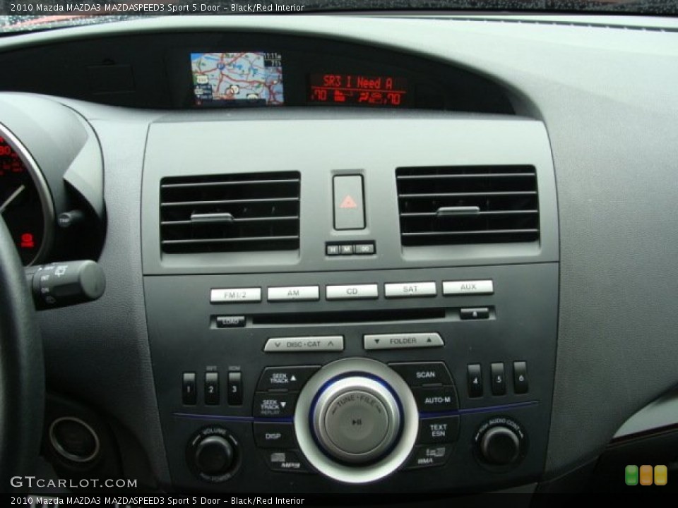 Black/Red Interior Controls for the 2010 Mazda MAZDA3 MAZDASPEED3 Sport 5 Door #55324801