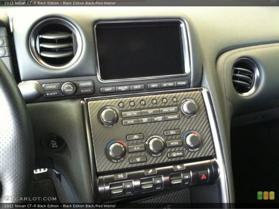 Black Edition Black/Red Interior Controls for the 2012 Nissan GT-R Black Edition #55327243