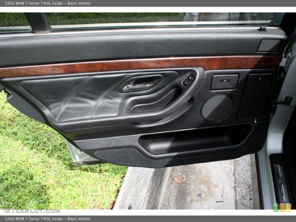 Black Interior Door Panel for the 1999 BMW 7 Series 740iL Sedan #55328557