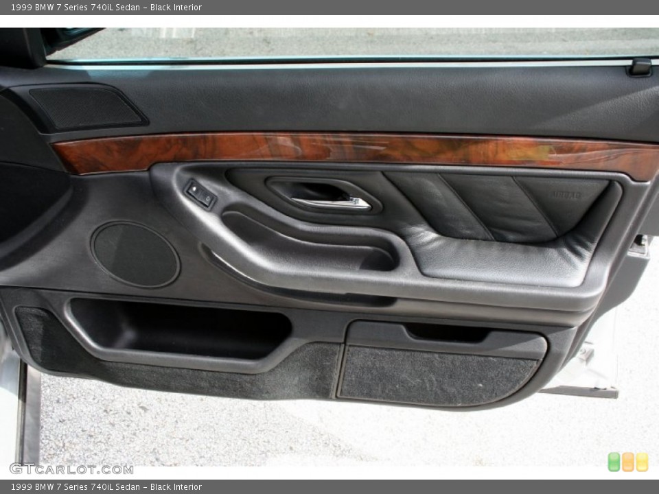 Black Interior Door Panel for the 1999 BMW 7 Series 740iL Sedan #55328575