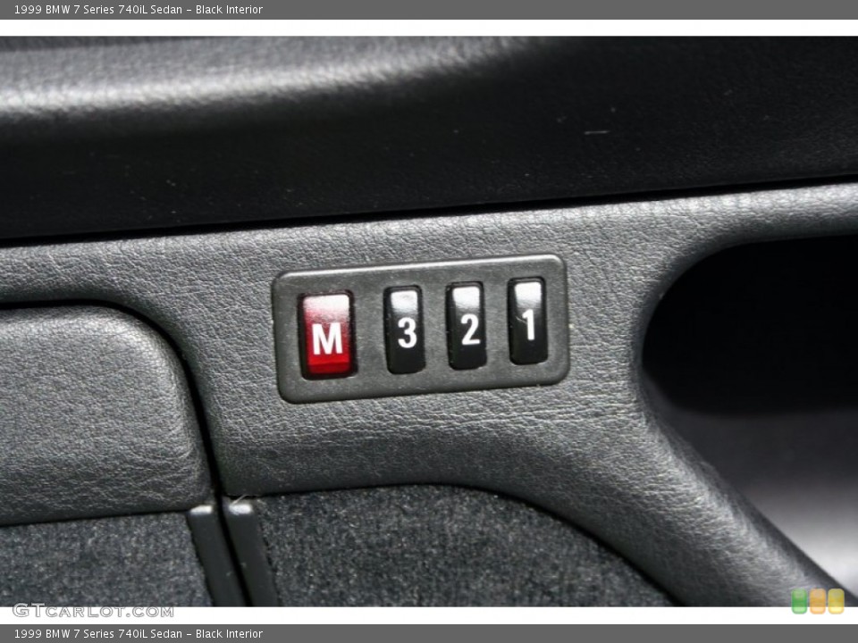 Black Interior Controls for the 1999 BMW 7 Series 740iL Sedan #55328611