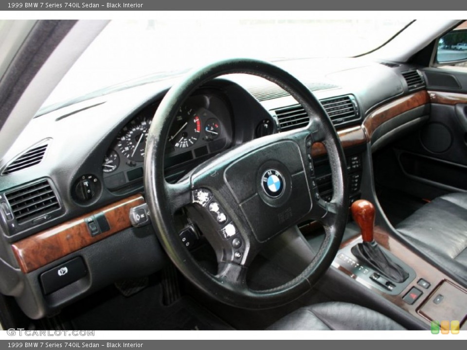 Black Interior Steering Wheel for the 1999 BMW 7 Series 740iL Sedan #55328755