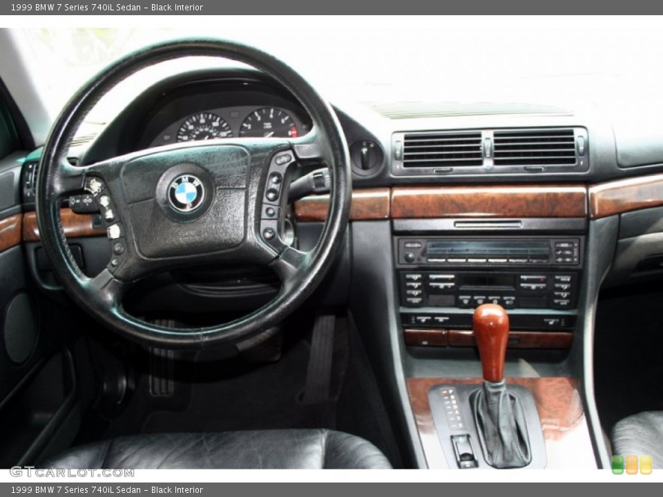 Black Interior Dashboard for the 1999 BMW 7 Series 740iL Sedan #55328779