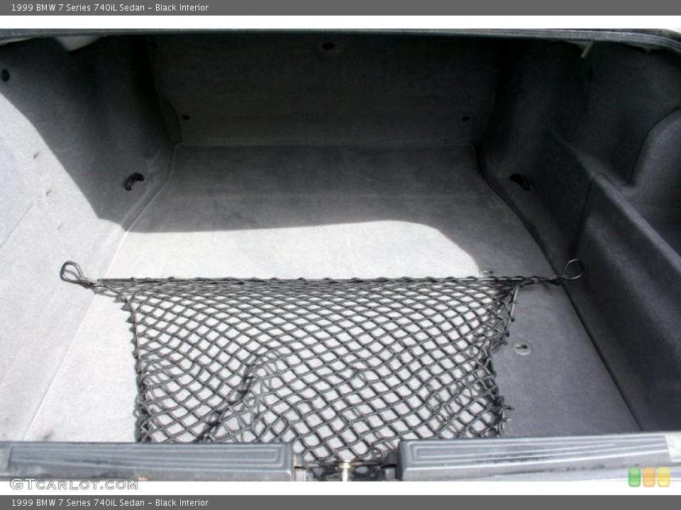 Black Interior Trunk for the 1999 BMW 7 Series 740iL Sedan #55328914