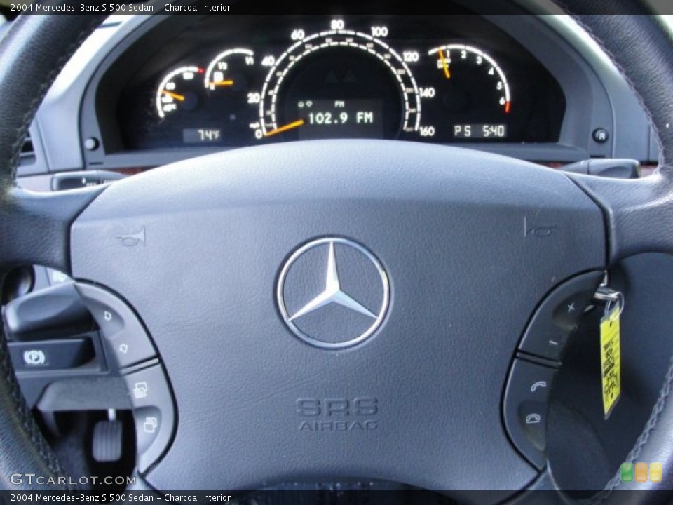 Charcoal Interior Steering Wheel for the 2004 Mercedes-Benz S 500 Sedan #55329841
