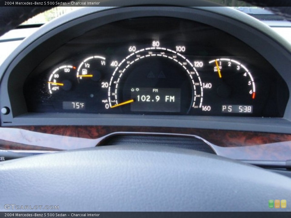 Charcoal Interior Gauges for the 2004 Mercedes-Benz S 500 Sedan #55329844
