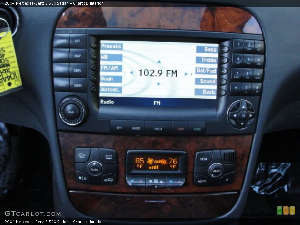 Charcoal Interior Controls for the 2004 Mercedes-Benz S 500 Sedan #55329847
