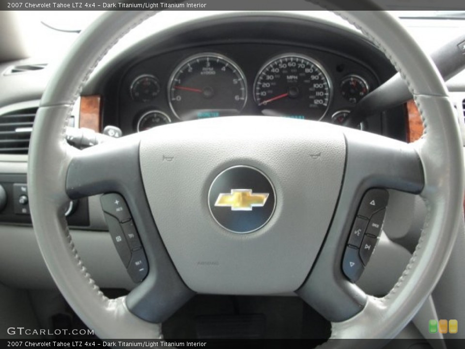 Dark Titanium/Light Titanium Interior Steering Wheel for the 2007 Chevrolet Tahoe LTZ 4x4 #55330027