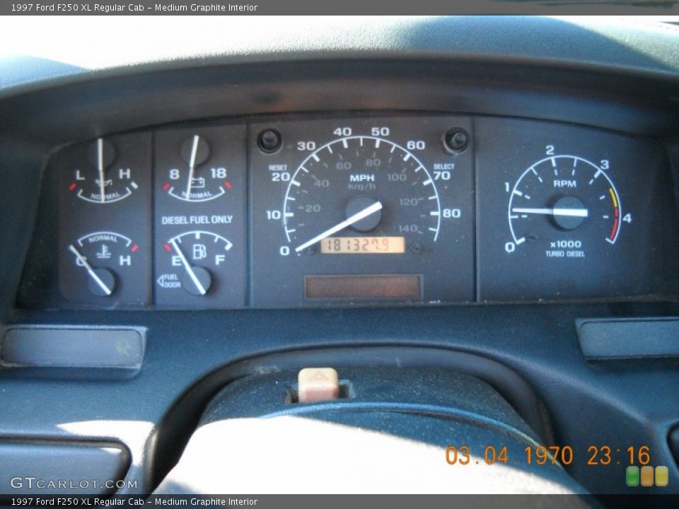 Medium Graphite Interior Gauges for the 1997 Ford F250 XL Regular Cab #55330423