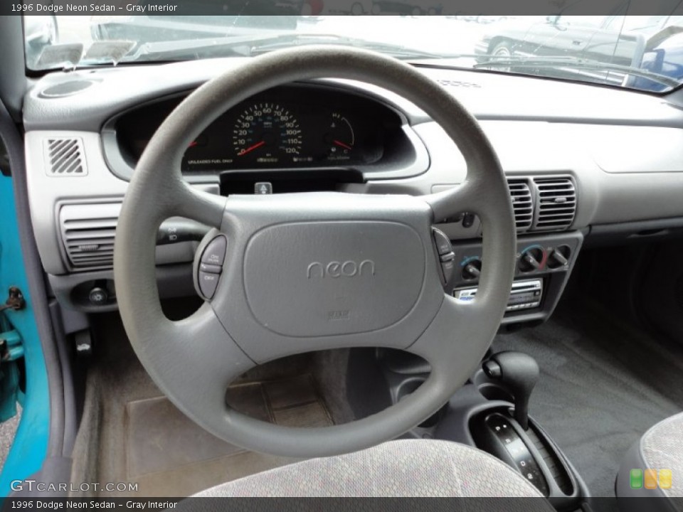Gray Interior Steering Wheel for the 1996 Dodge Neon Sedan #55331125