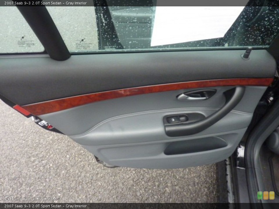 Gray Interior Door Panel for the 2007 Saab 9-3 2.0T Sport Sedan #55333904