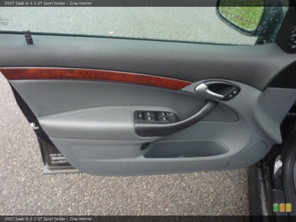 Gray Interior Door Panel for the 2007 Saab 9-3 2.0T Sport Sedan #55333910