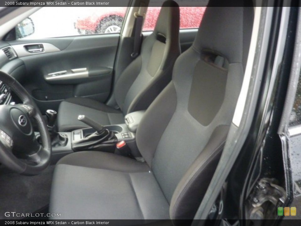 Carbon Black Interior Photo for the 2008 Subaru Impreza WRX Sedan #55334243