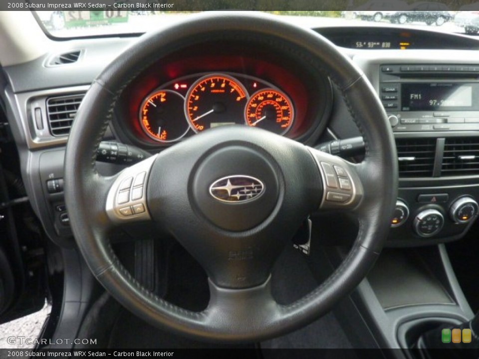 Carbon Black Interior Steering Wheel for the 2008 Subaru Impreza WRX Sedan #55334300