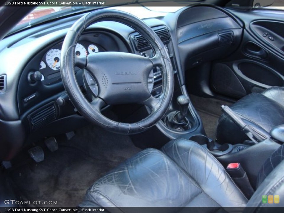 Black Interior Prime Interior for the 1998 Ford Mustang SVT Cobra Convertible #55338593