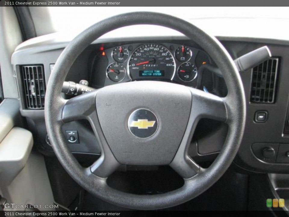 Medium Pewter Interior Steering Wheel for the 2011 Chevrolet Express 2500 Work Van #55339880