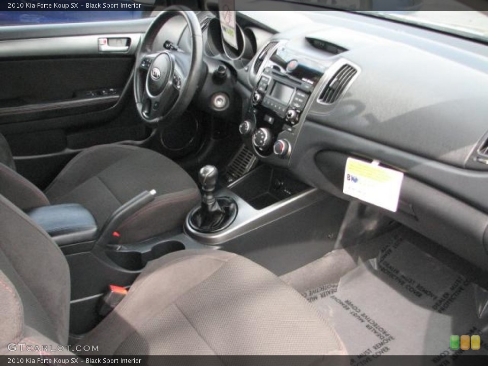 Black Sport Interior Photo for the 2010 Kia Forte Koup SX #55339988