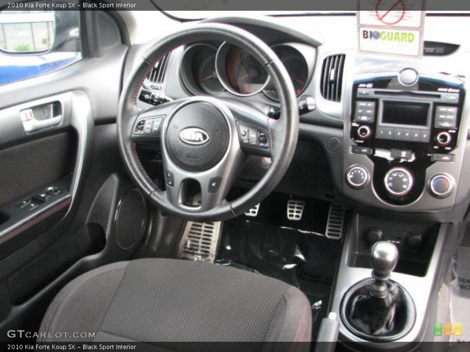 Black Sport Interior Dashboard for the 2010 Kia Forte Koup SX #55339995
