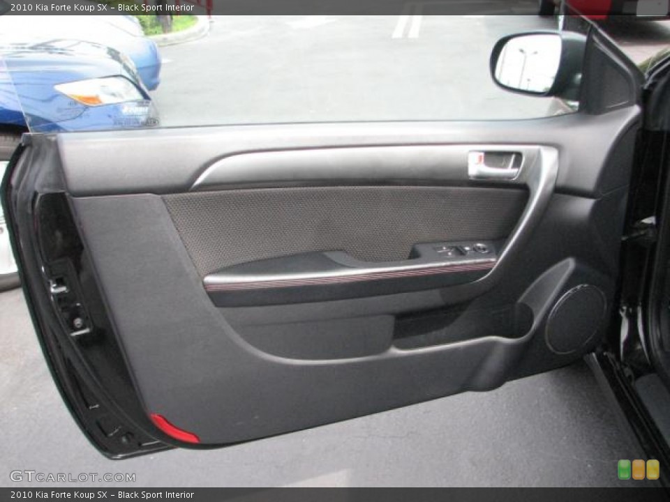 Black Sport Interior Door Panel for the 2010 Kia Forte Koup SX #55340066