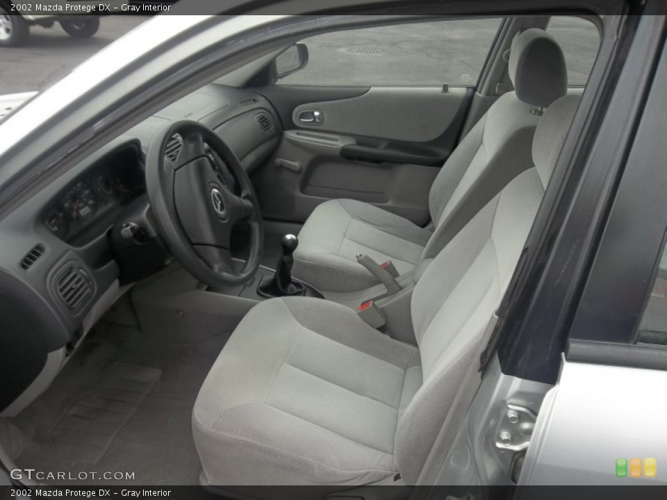 Gray Interior Photo for the 2002 Mazda Protege DX #55341386