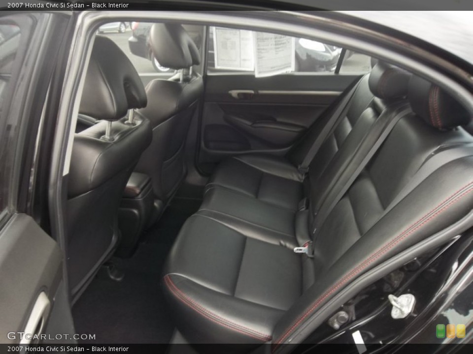 Black Interior Photo for the 2007 Honda Civic Si Sedan #55342011