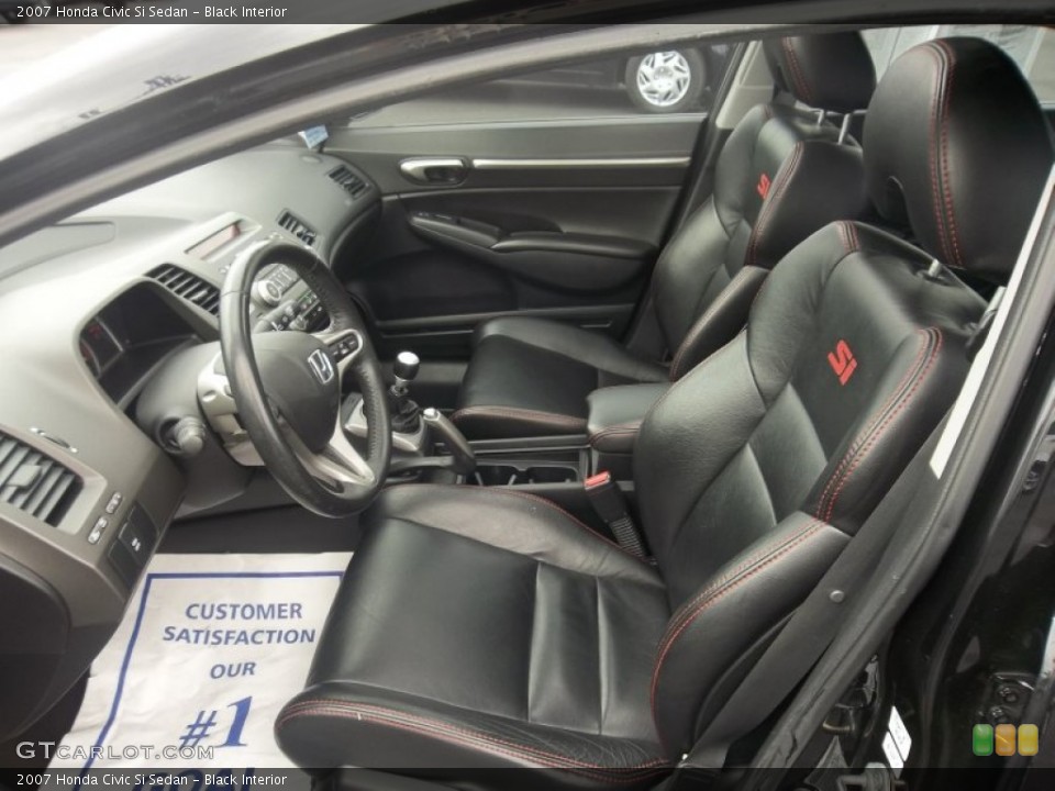 Black Interior Photo for the 2007 Honda Civic Si Sedan #55342028