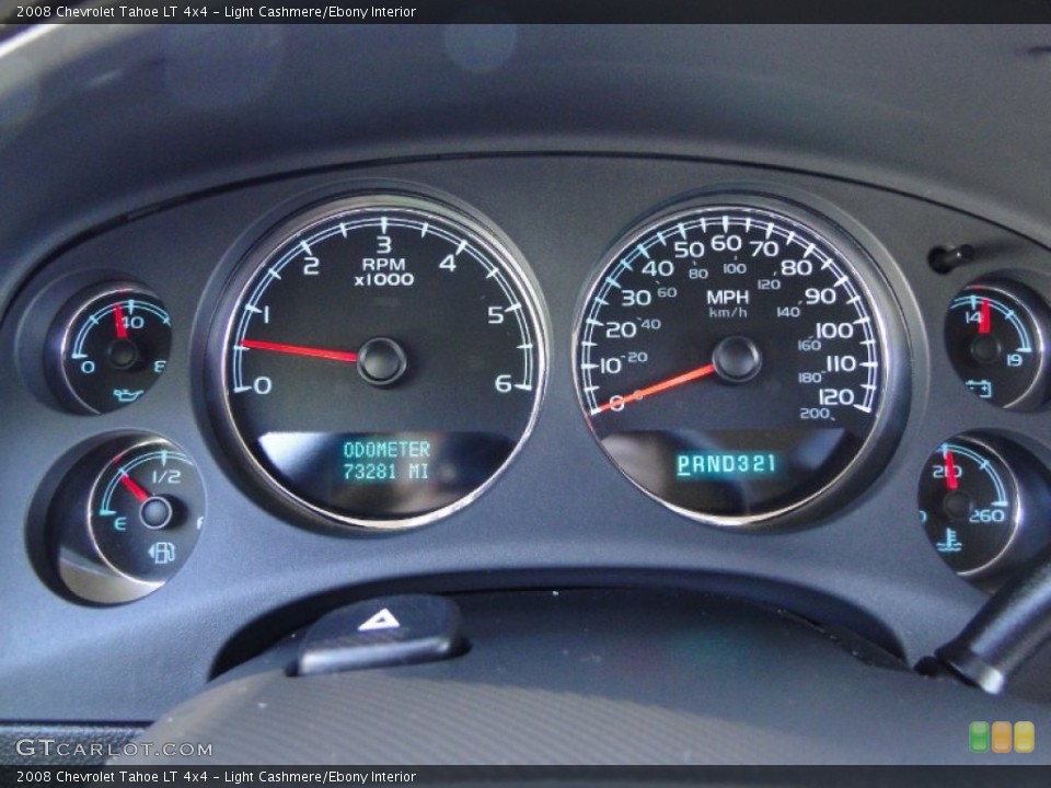 Light Cashmere/Ebony Interior Gauges for the 2008 Chevrolet Tahoe LT 4x4 #55342197